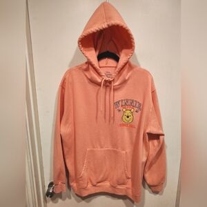 Disney Winnie The Pooh Pink Graphic Pullover Hoodie Juniors Sz XXL (19) Casual